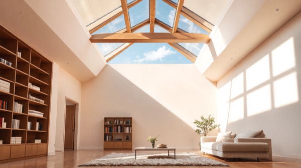 Enhance interiors using manual opening skylights for air and light