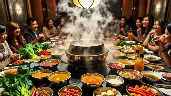 Experience endless flavor varieties at hot pot feast