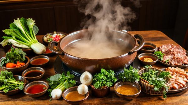 Experience endless flavor varieties at hot pot feast