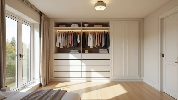 Maximizing space with alcove wardrobes in Beckenham