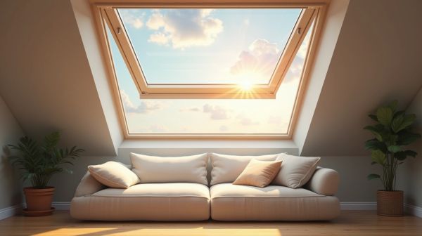 Optimize fresh air and light with manual opening skylights